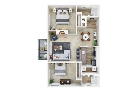 Haven at Golf Creek Two Bedroom Two Bath